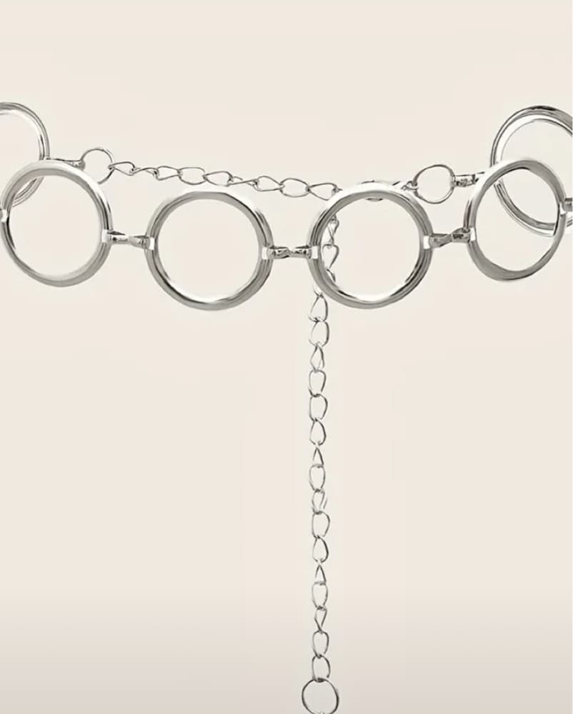Silver Circle Waist Chain - Image 2