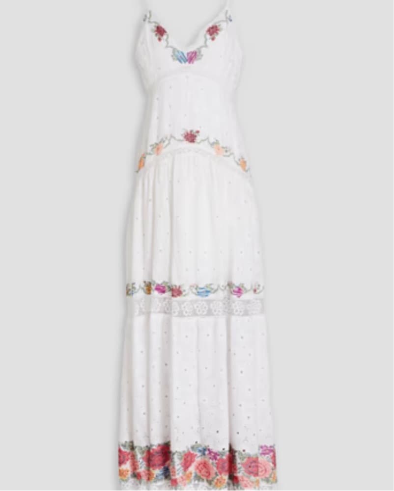 floral embroidered Love Shack Fancy dres - Image 1