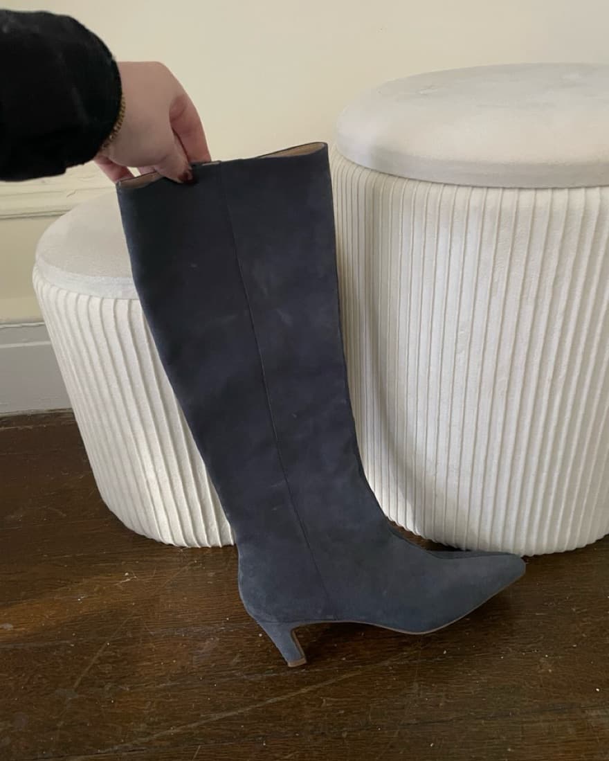 Chic Suede Knee-High Boots - Image 2