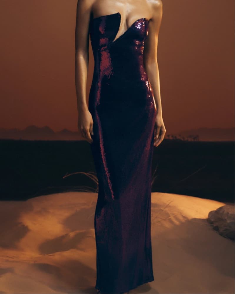 Meshki Purple Sequin Dress - Image 1