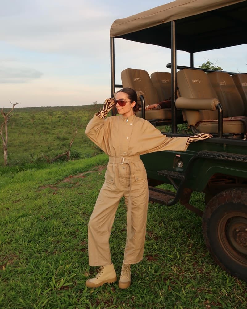 Max Mara Beige Safari Jumpsuit - Image 3