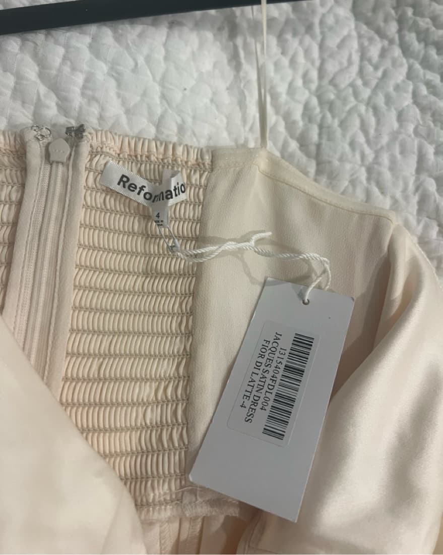 Reformation jaques satin Dress - Image 3