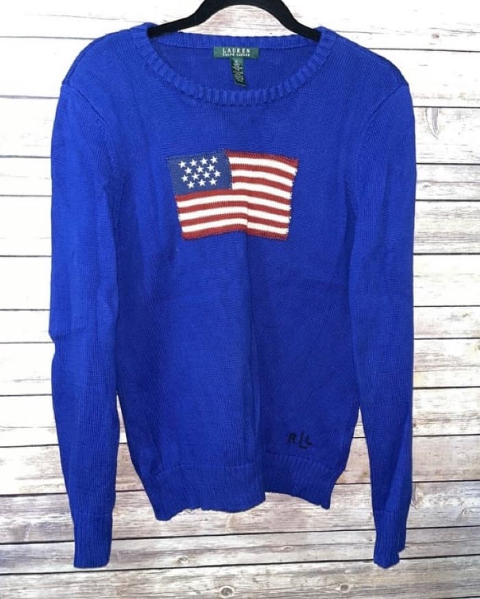 Ralph Lauren American Flag Sweater - Image 1