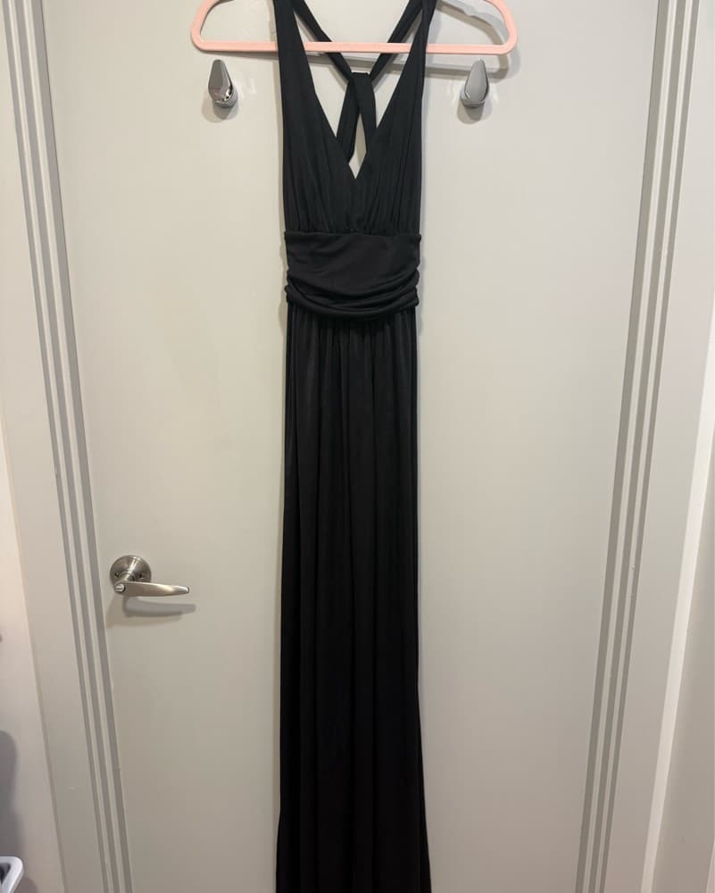 Black Express Satin Dress - Image 2