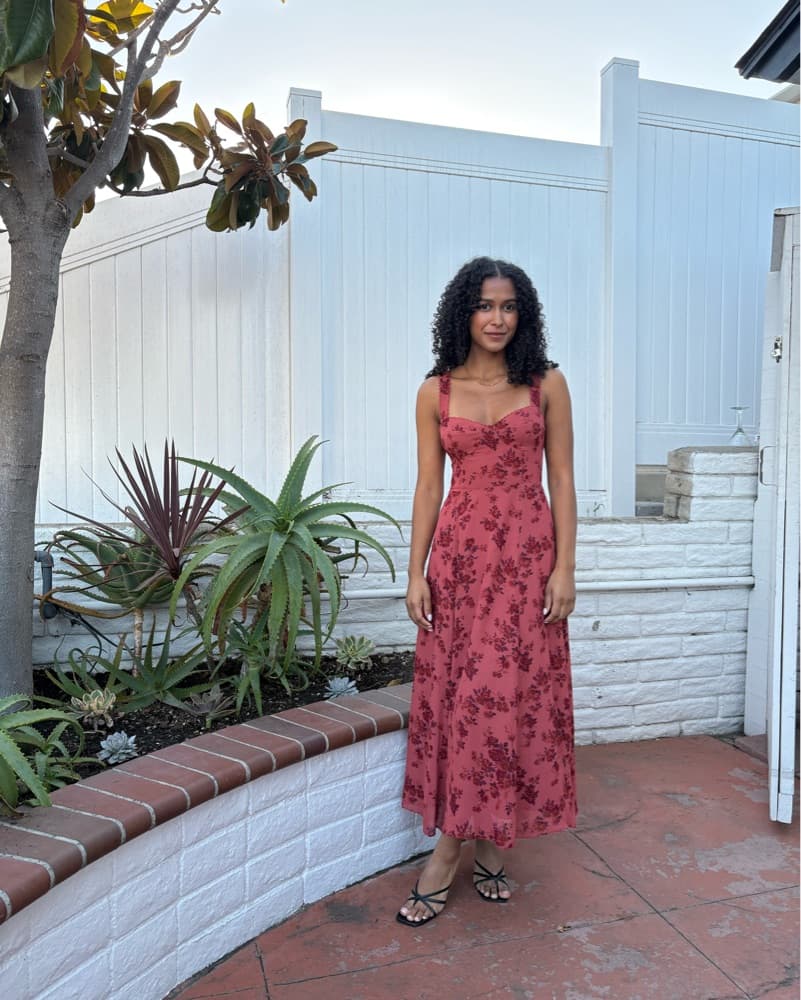 Reformation Romantic Floral Midi Dress - Image 2
