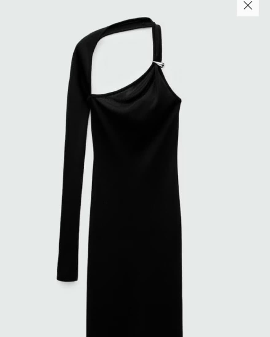 Mango One Sleeve Dress - Image 3
