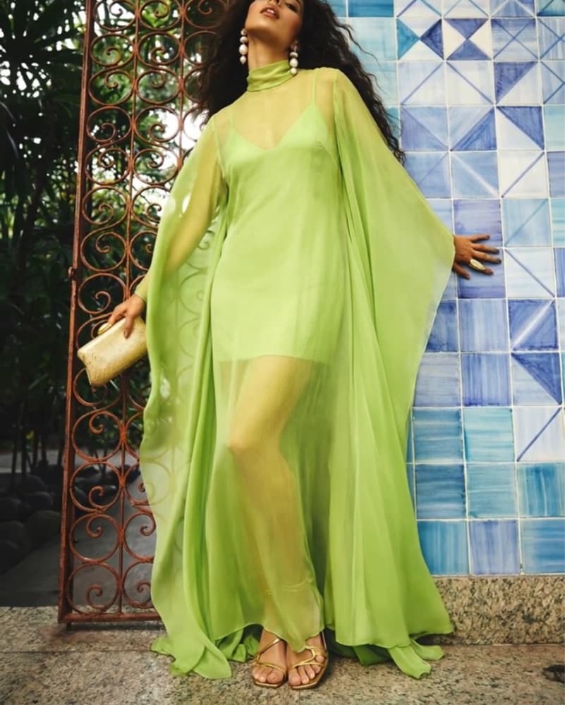 Felipe Albernaz Green Dress - Image 1