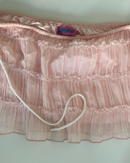 Pink Ruffle Skirt - Image 4