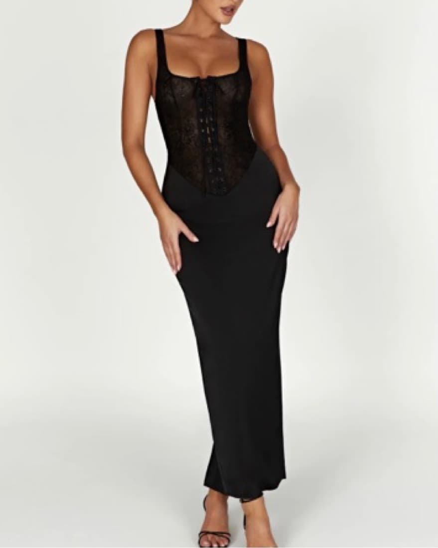 Meshki Lace Corset Maxi Dress - Image 1