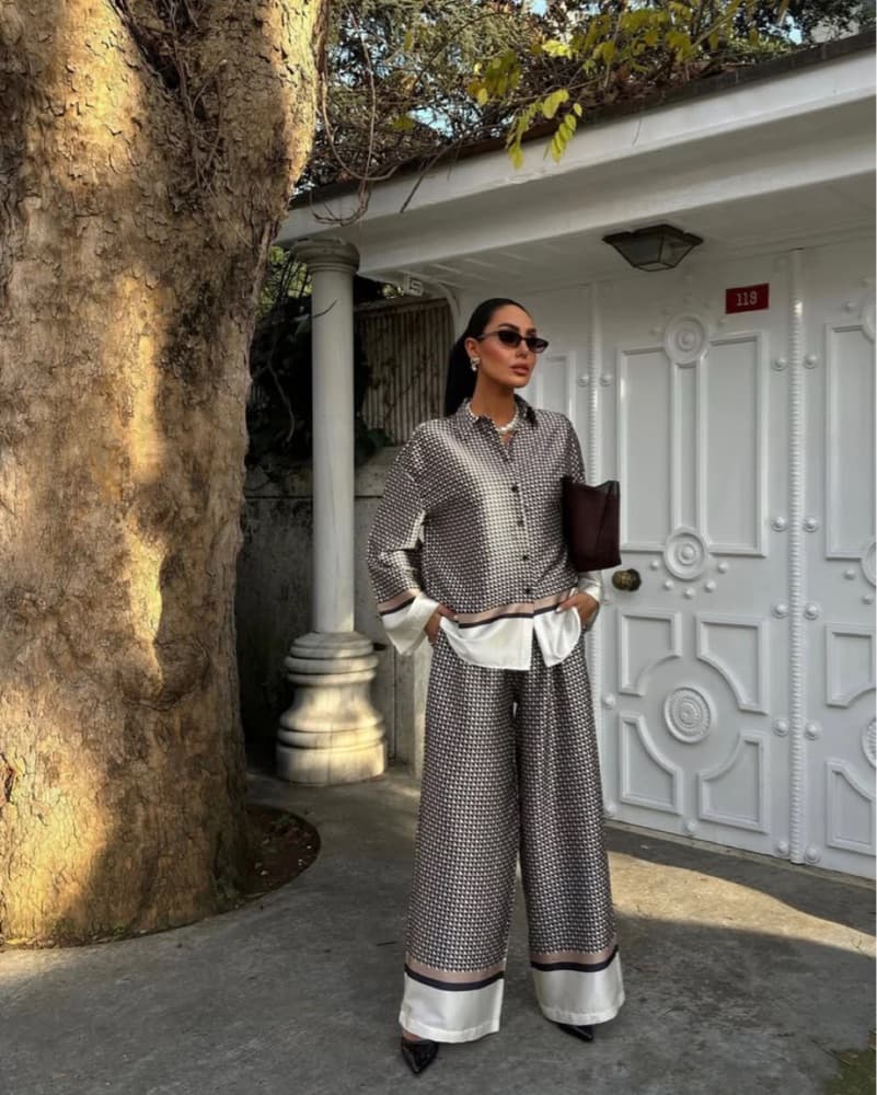 Chic Patterned Coordinate Set - Image 1