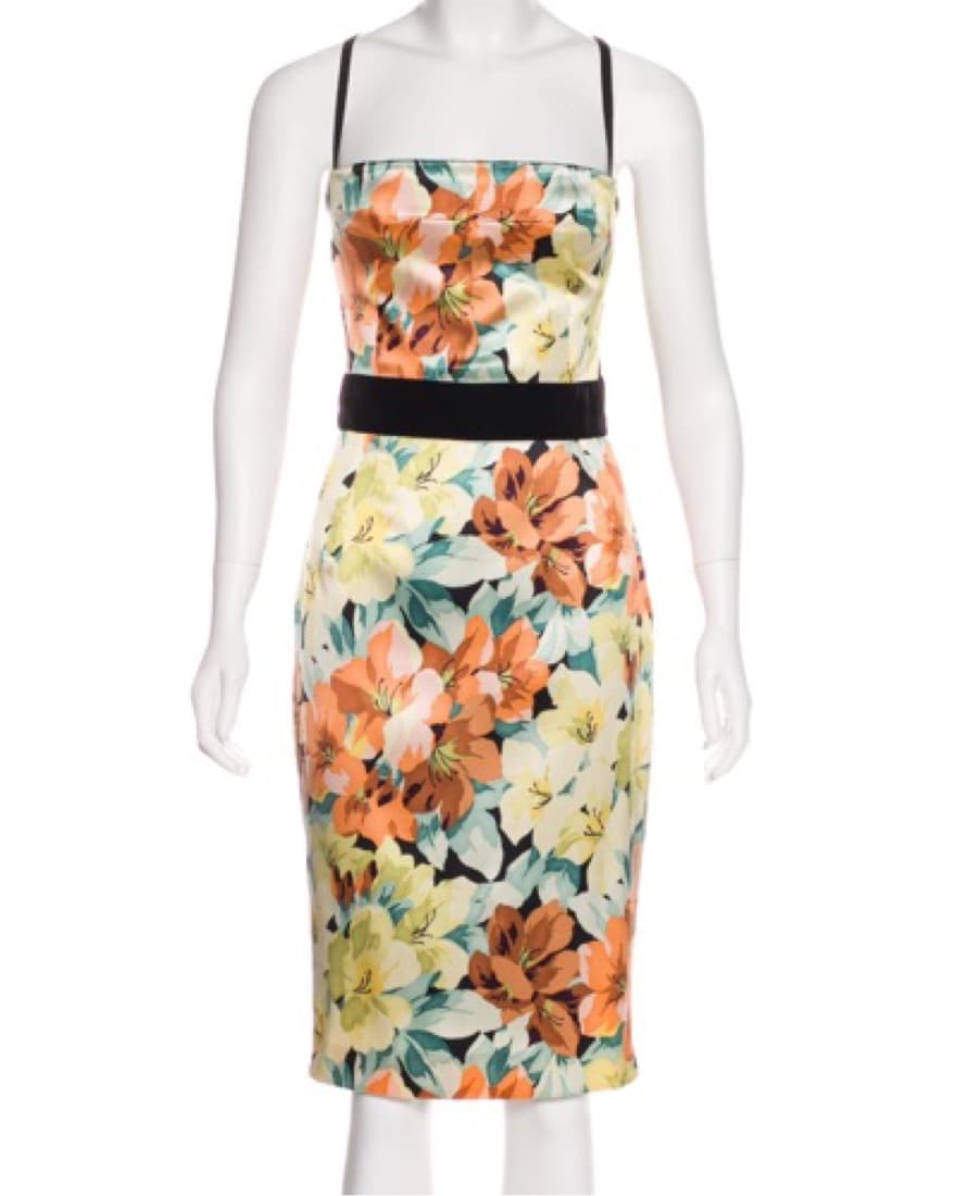 Dolce & Gabanna Silk Midi Dress - Image 1