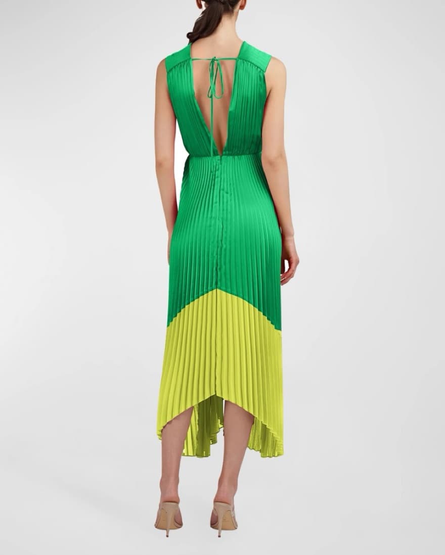 AMUR Amelia Dress In Jade - Image 2
