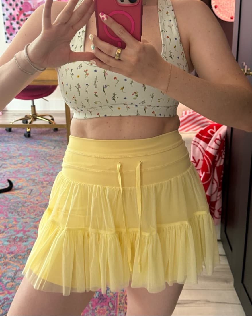 Popflex Butter Yellow Pirouette Skort  - Image 2
