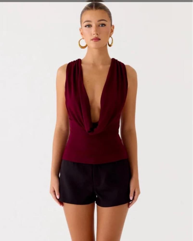 Peppermayo Oracle Top In Plum - Image 1