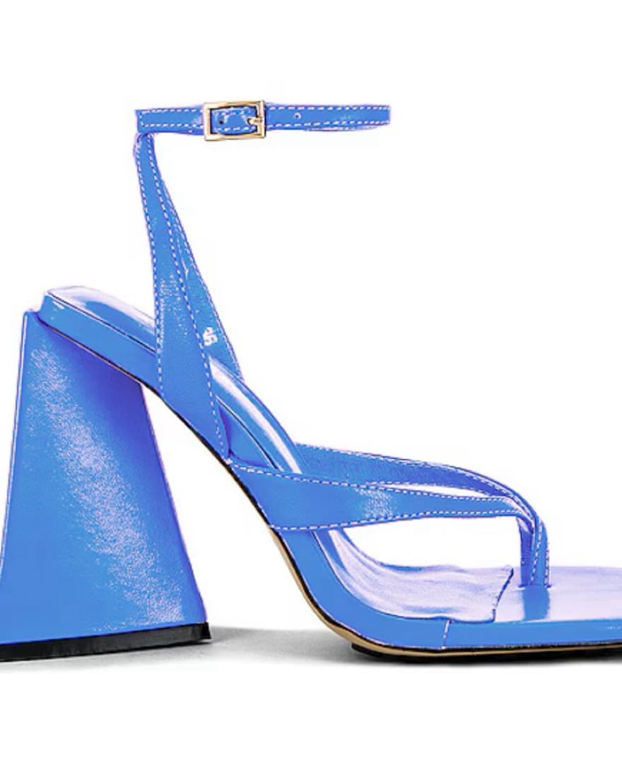 Alias Mae Bright Blue Leather Heel - Image 1
