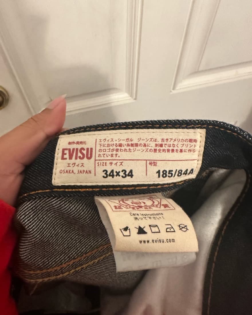 Revamped Rare Evisu Denim Baggy Jeans - Image 4