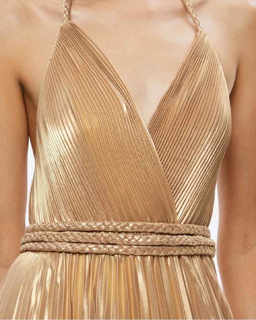 Alice & Olivia Tresa Pleated Maxi Dress  - Image 3