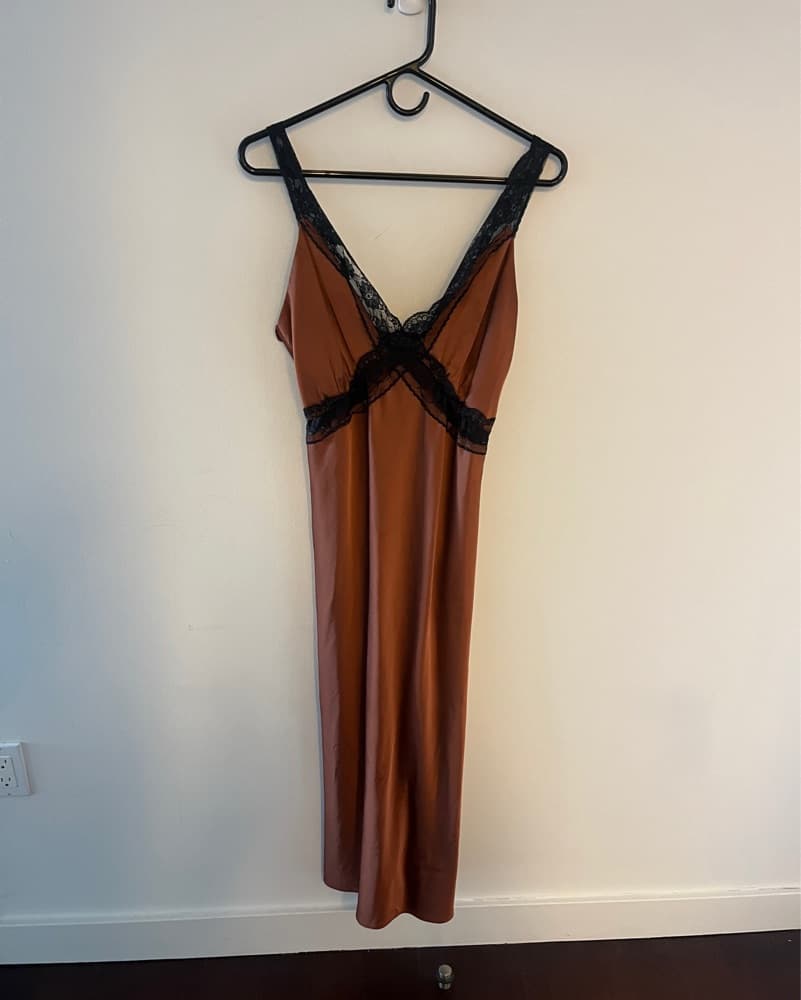 Abercrombie & Fitch Orange & Black Dress - Image 2