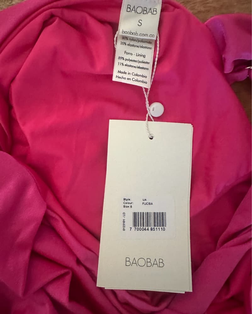 NWT Baobab Lia Dress in Fushcia - Image 2