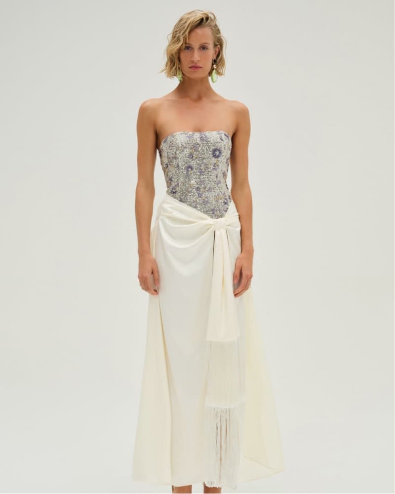 Snowflake Sequin Maxi Dress - Image 4
