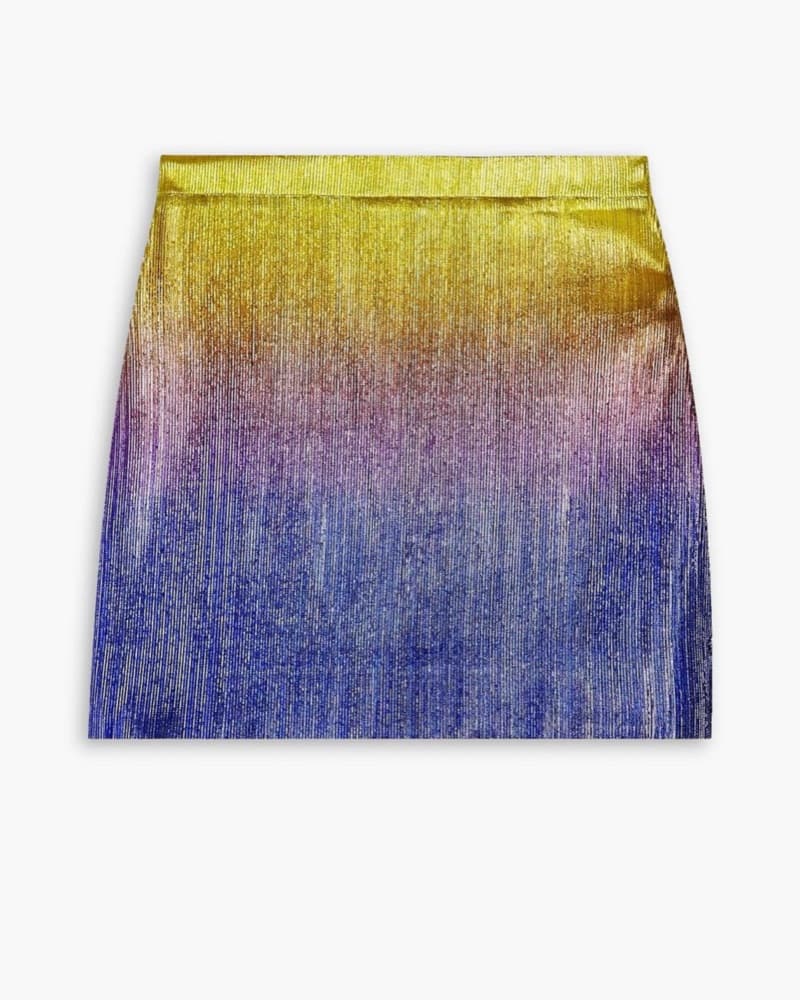 Miss Sohee Violet Lamé Skirt - Image 1
