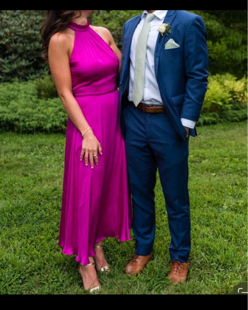 Banana Republic Soft Satin Midi Dress - Image 3