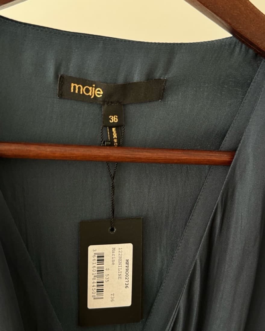 Maje long flowy dress - Image 4