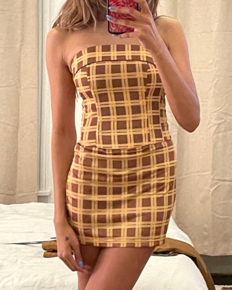With Jean Miles Mini Skirt - Image 3