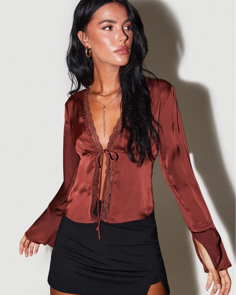 Princess Polly Hunton Long Sleeve Top - Image 2