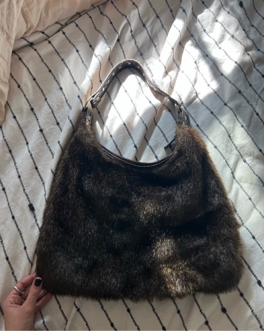 Brown Fur Purse - Image 3