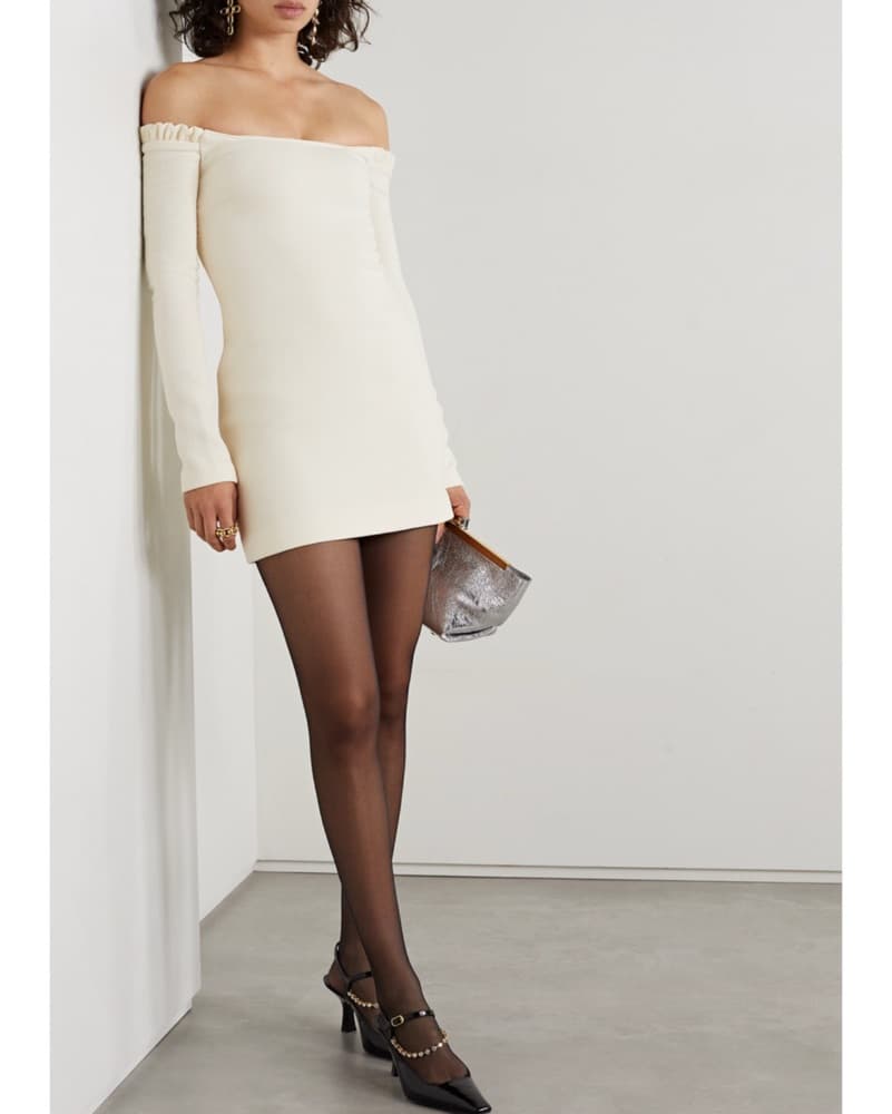 Khaite Off The Shoulder Mini Dress - Image 2