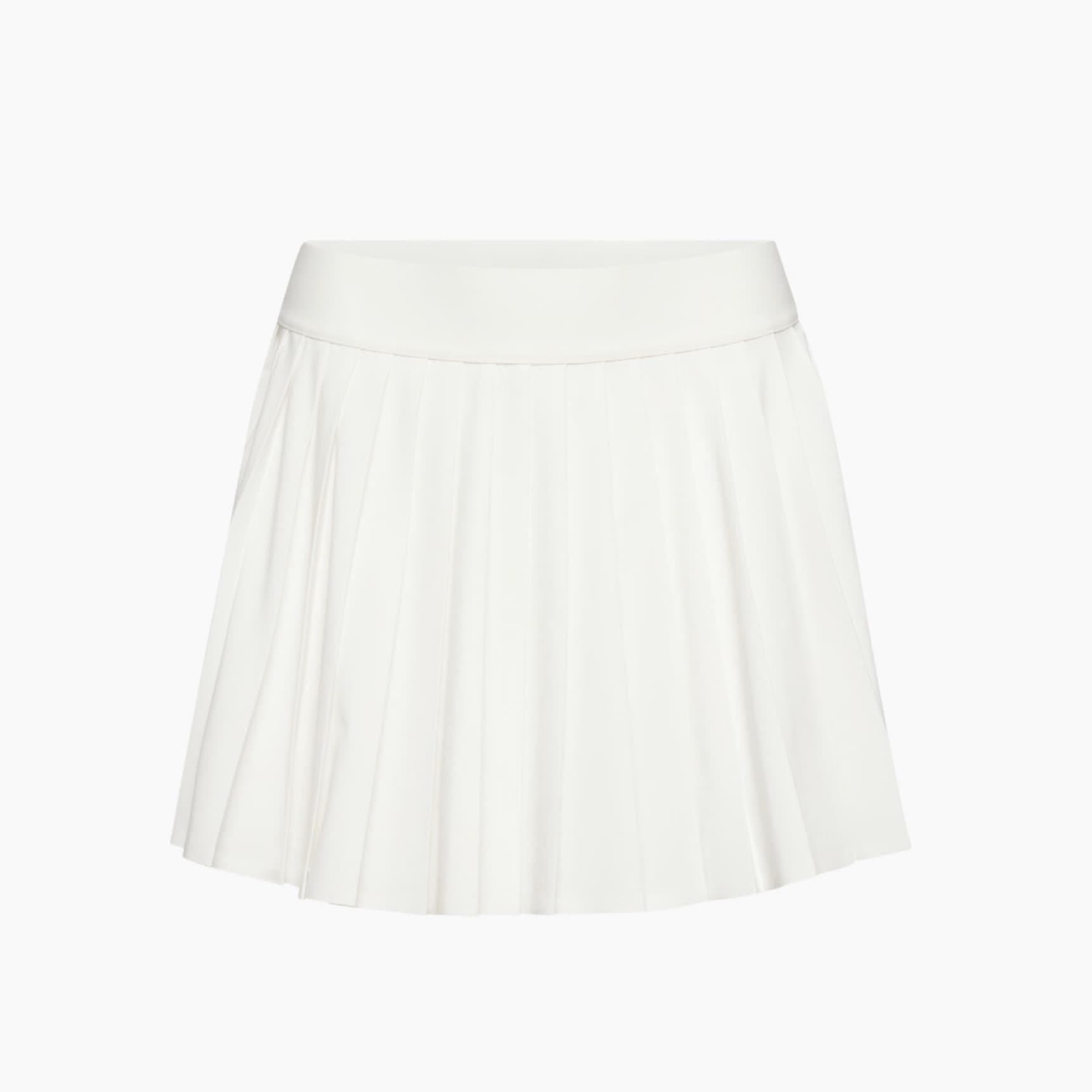 White Tennis Skirt With Shorts - Image 4