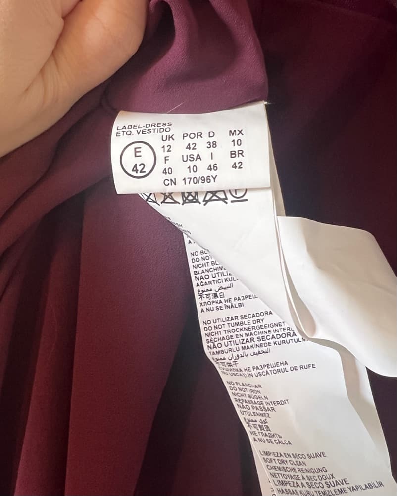 Vera Wang Aurore Gown In Burgundy - Image 3