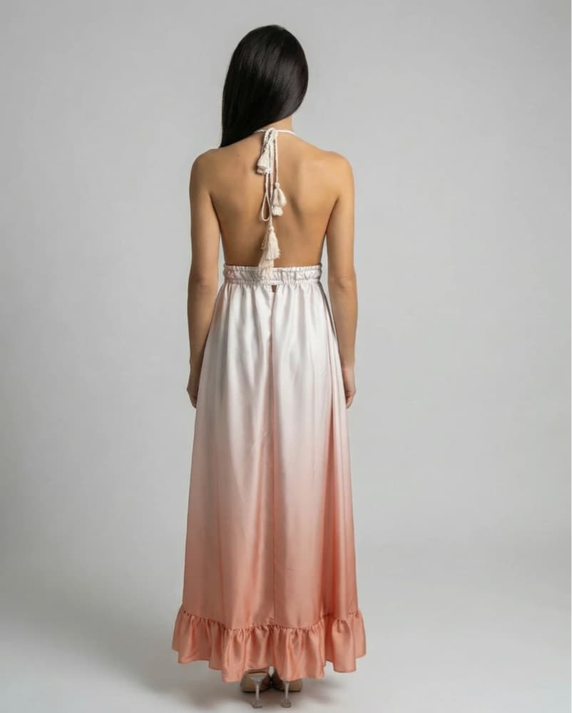 Pop Sara Ombre Halter Maxi Dress - Image 2