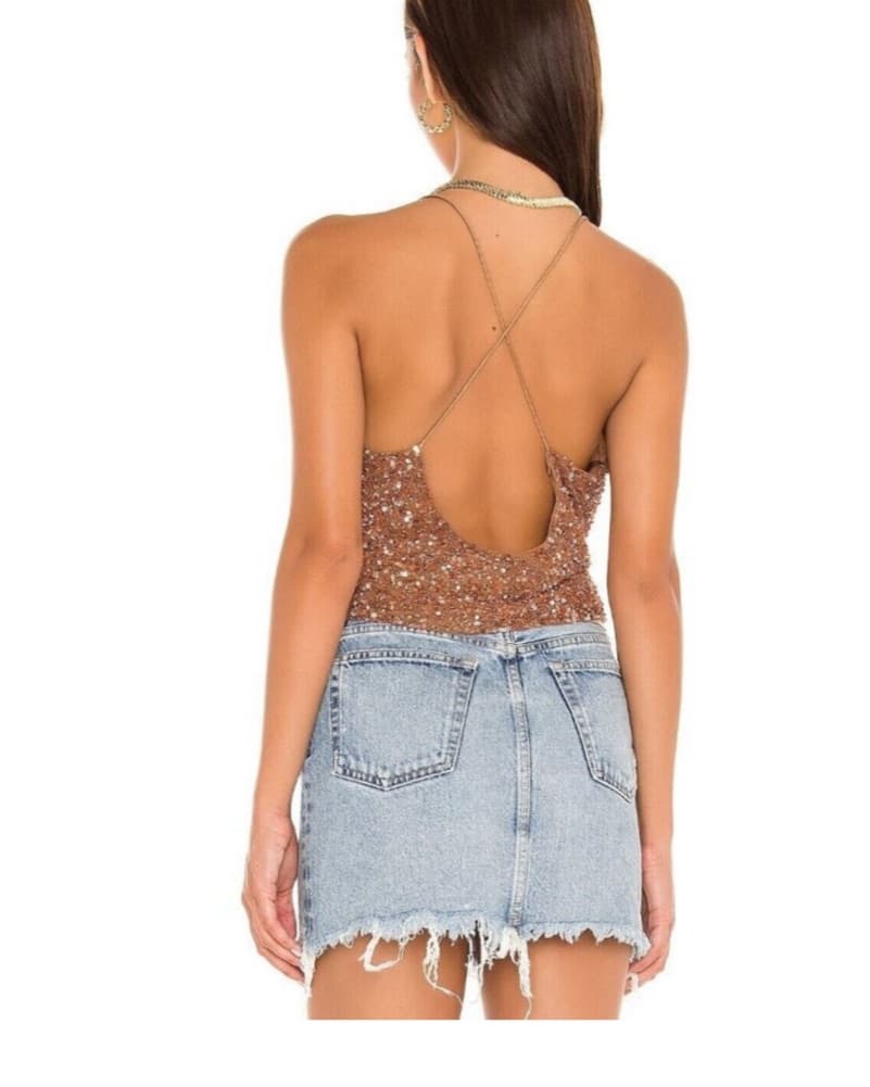 Retrofete Michal Top Bronze Sequin  - Image 3