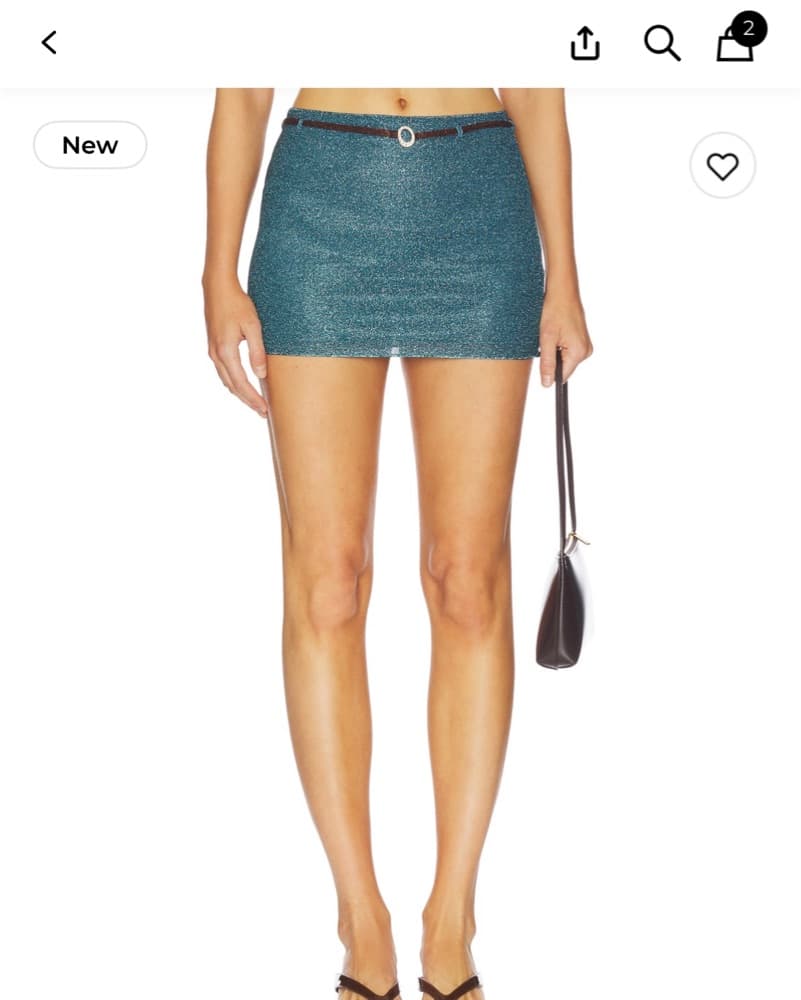Oseree Sparkly Mini Skirt  - Image 1
