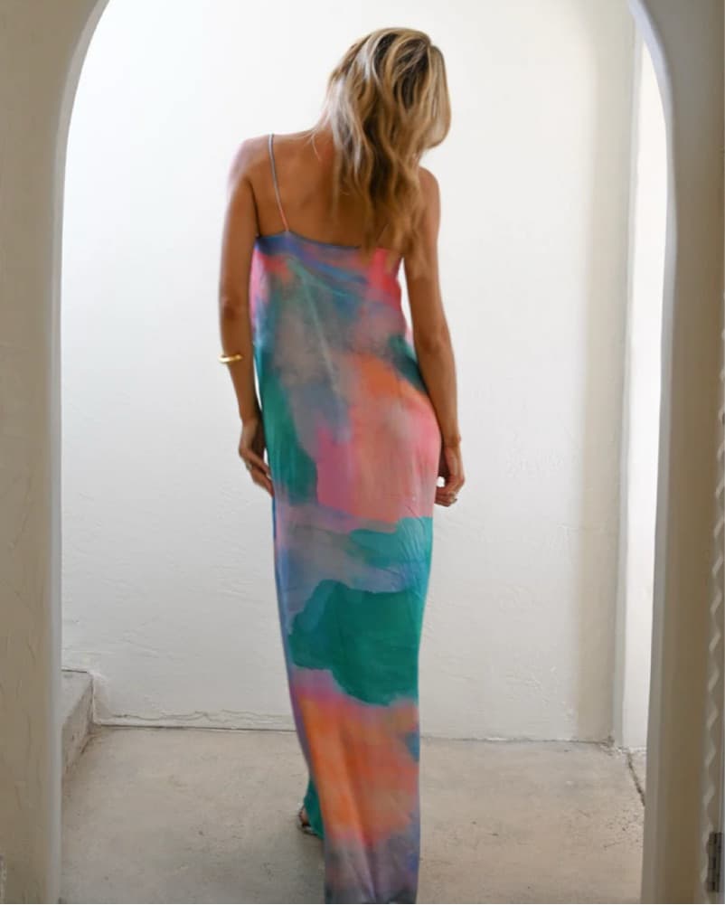 Yellow The Label Watercolor Shift Maxi - Image 2