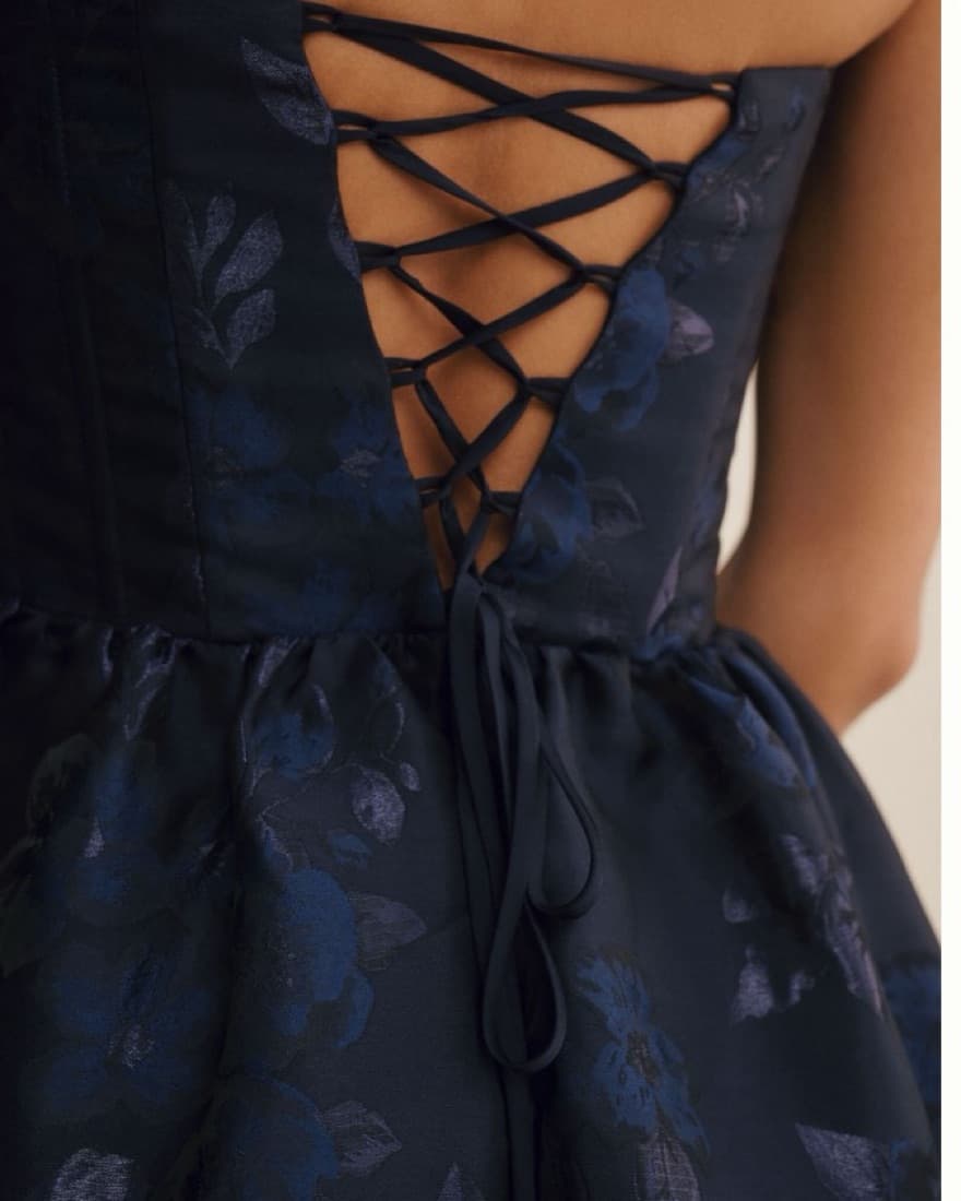 Navy V. Chapman Virginia Midi Dress - Image 2