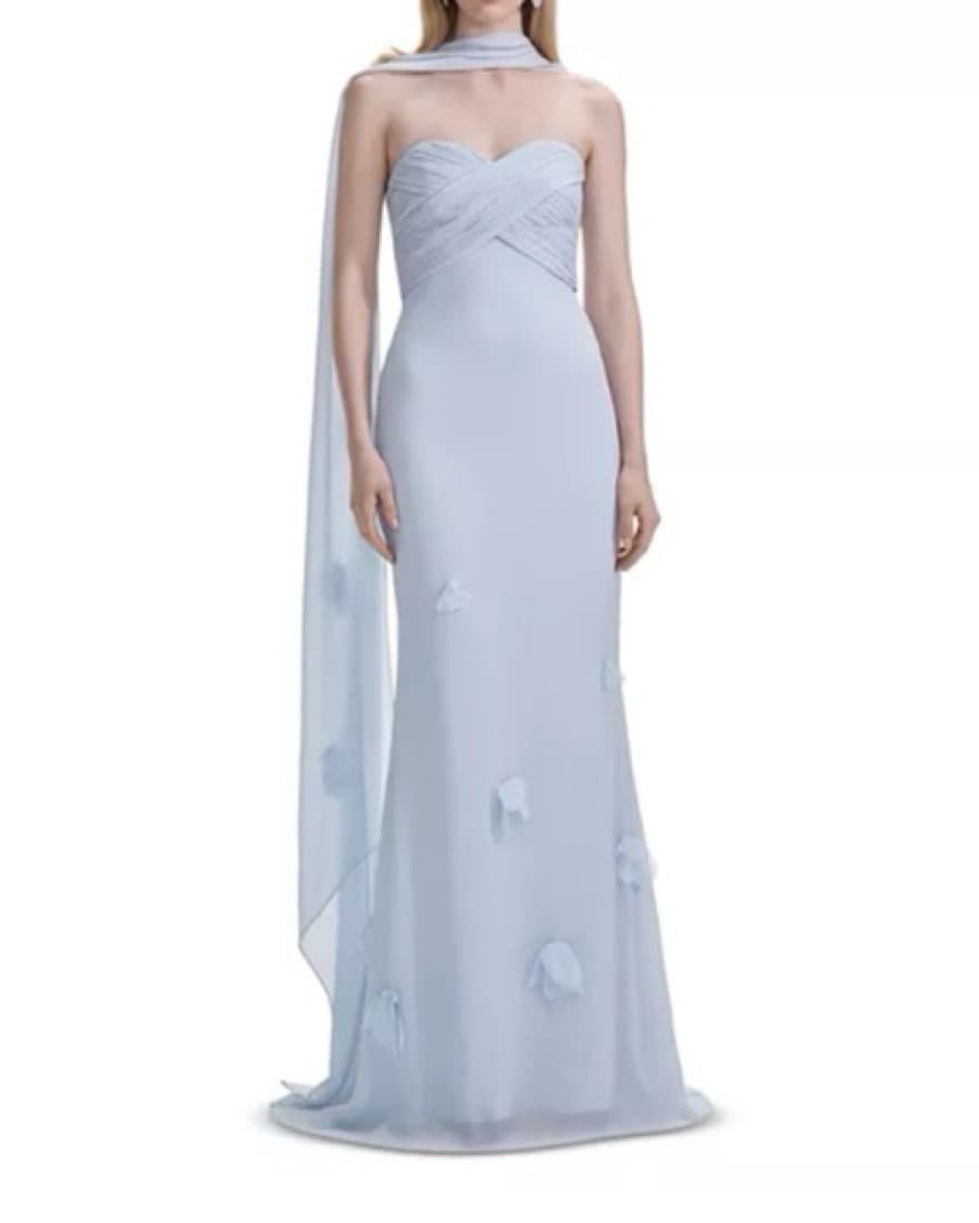 Georgette Appliqué Gown - Self-Portrait - Image 1