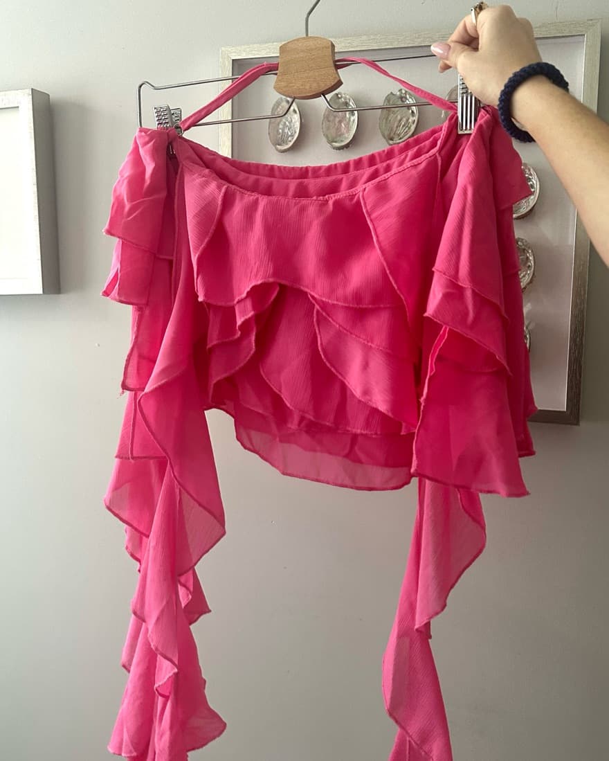 Pink Ruffle Skirt & Top Set - Image 5