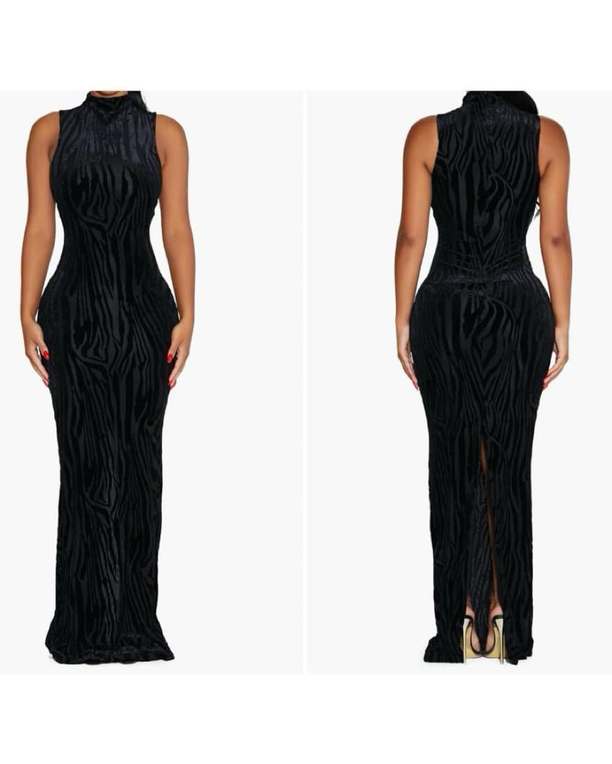 Black bodycon dress - Image 1