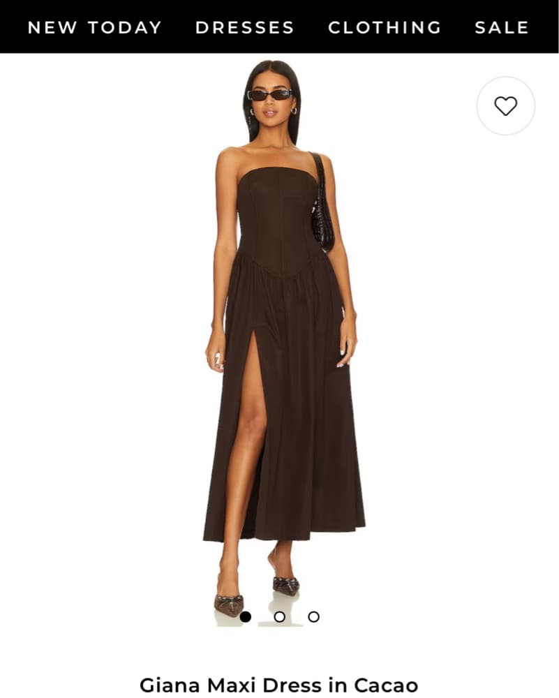Giana Brown Maxi Dress - Image 3