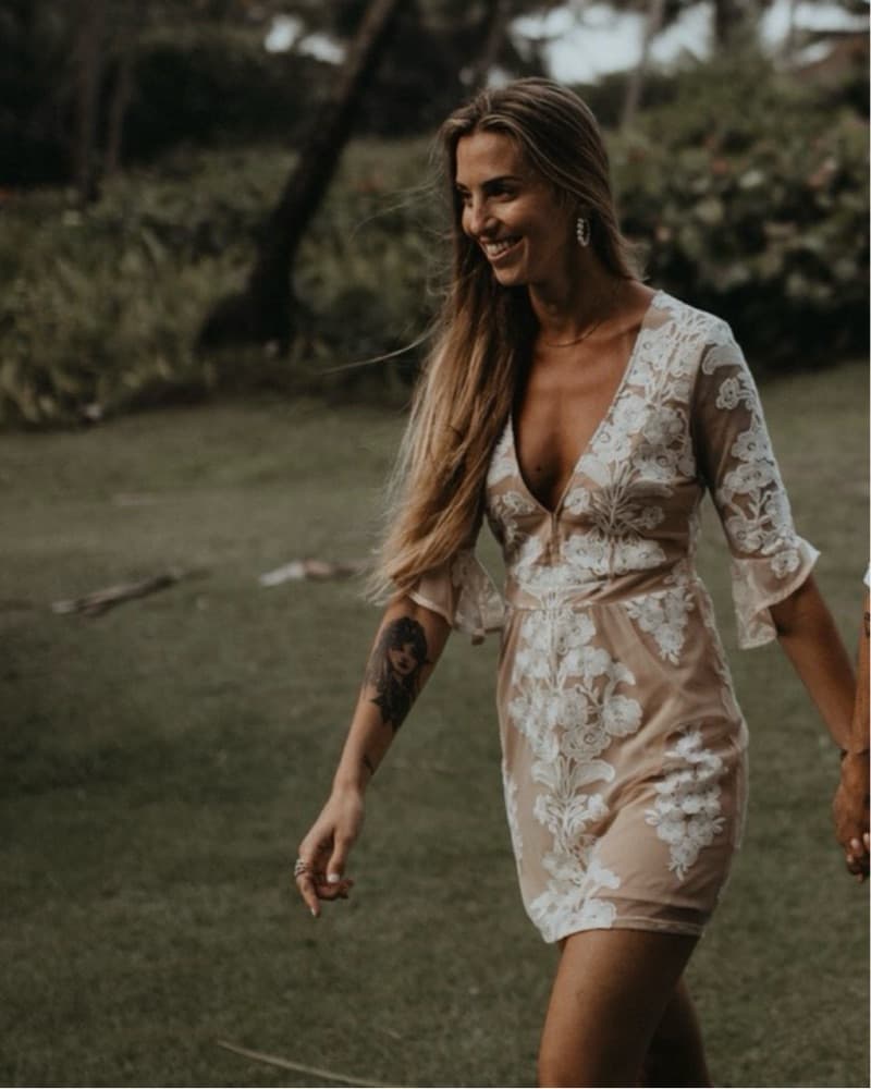 Love & Lemons Lace Mini Dress - Image 1