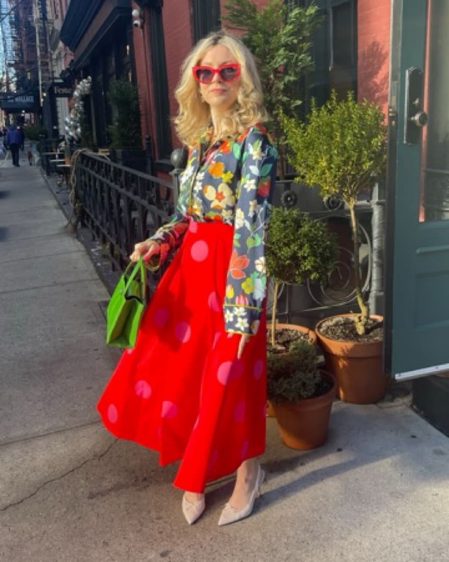 Kate Spade Polka Dot Midi Skirt - Image 2