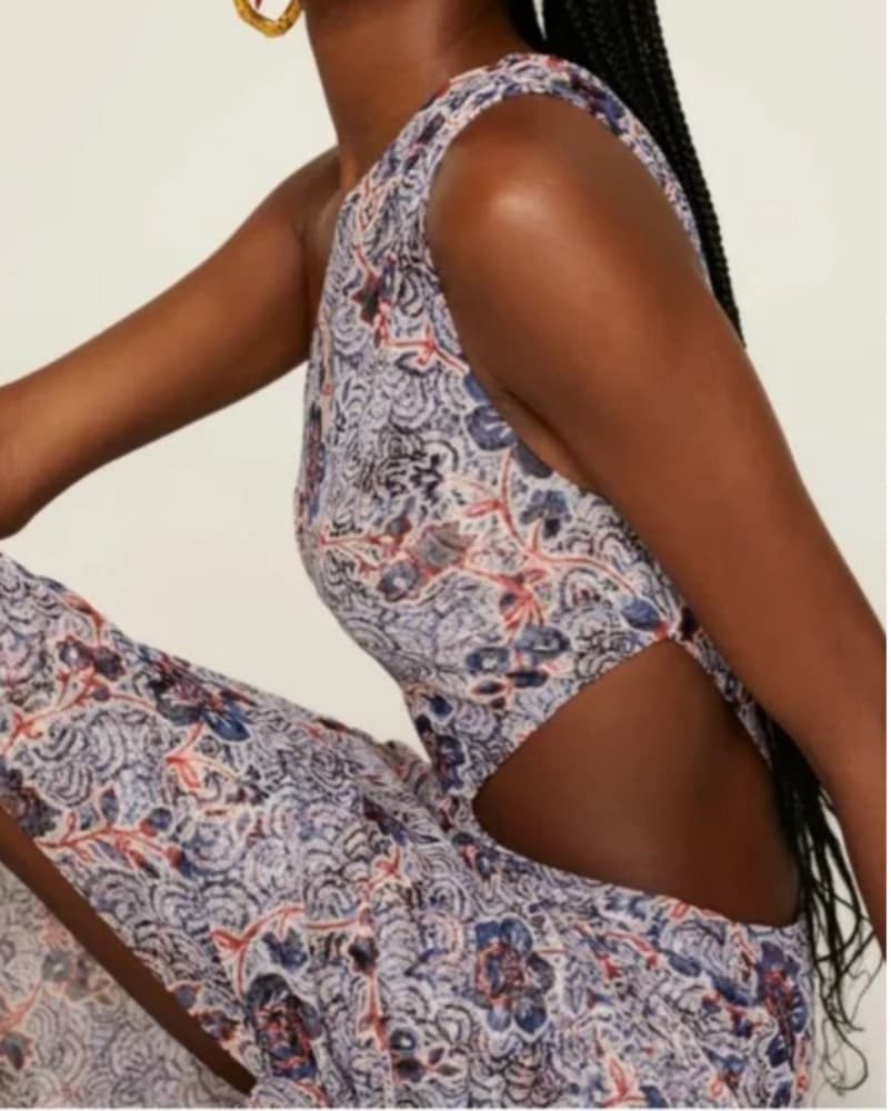 Vibrant Floral One-Shoulder Maxi Dress - Image 2