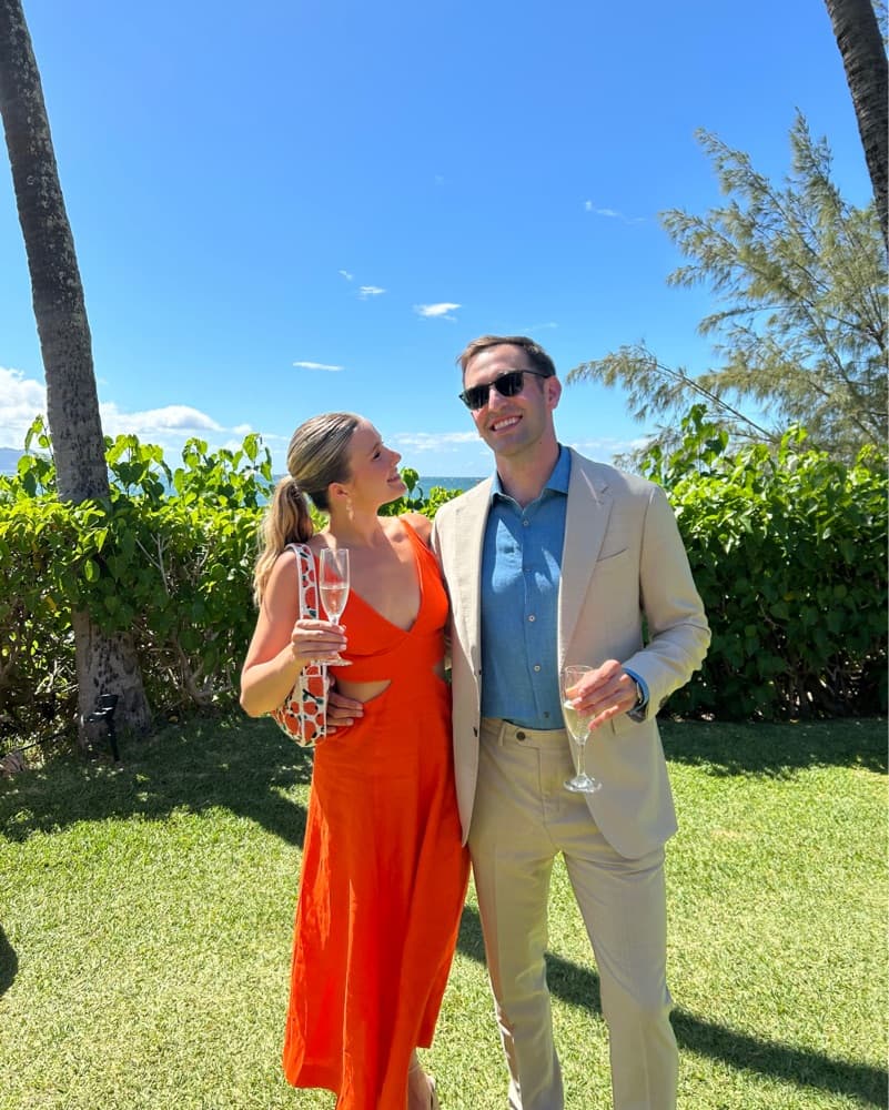 Orange reformation Dress  - Image 3