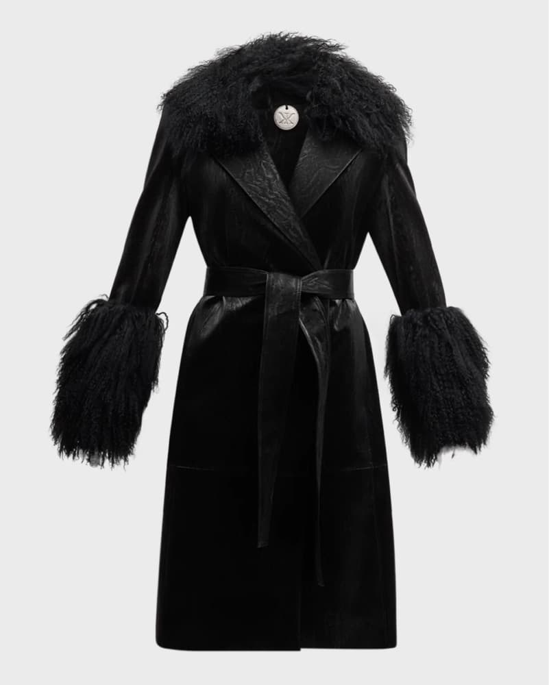 Shearling Trimmed coat - Image 5