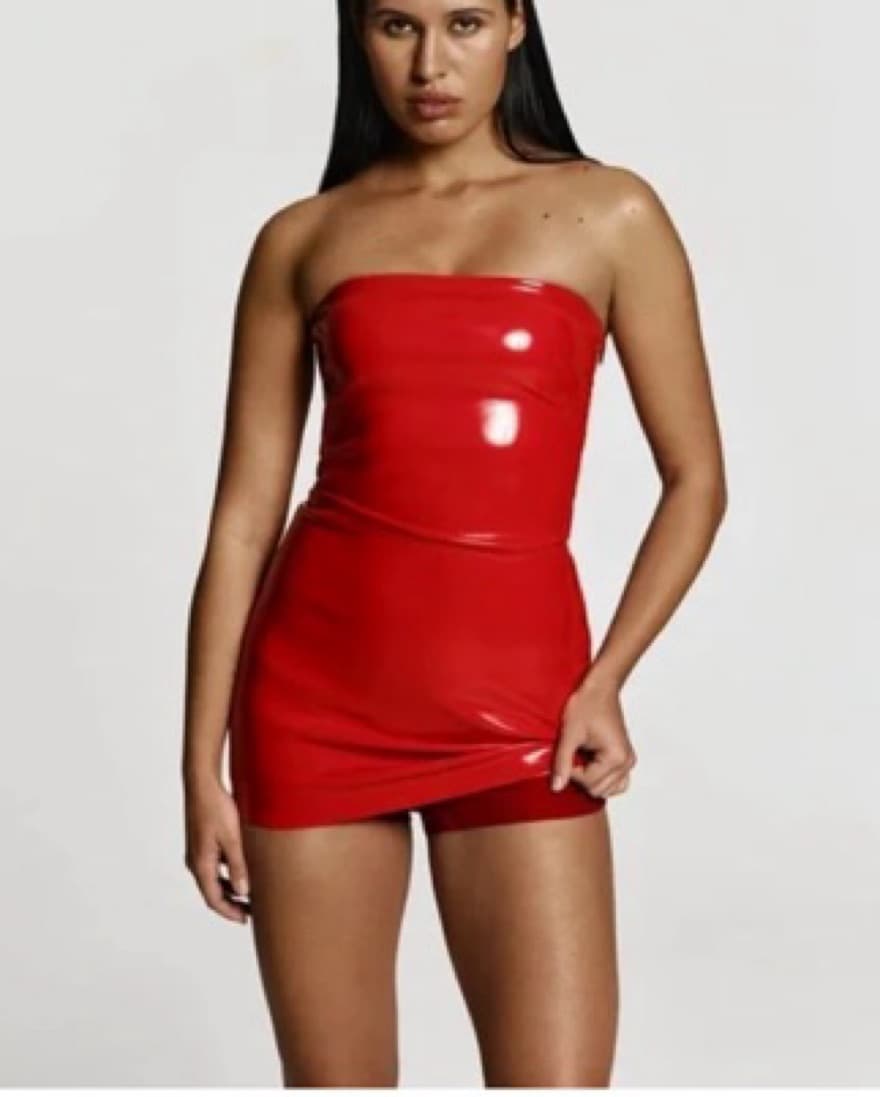 Killa Dress in Red Patent CULTNAKED - Image 5