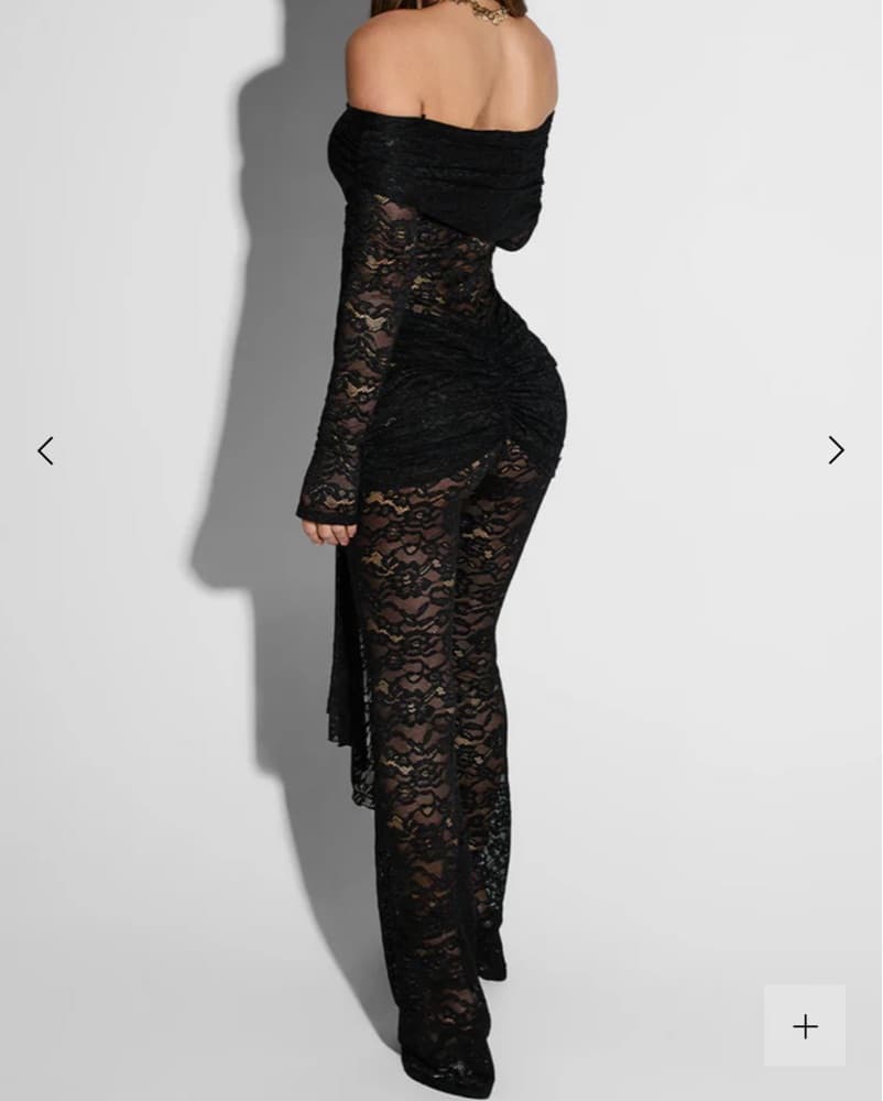 Black Lace Catsuit  - Image 2
