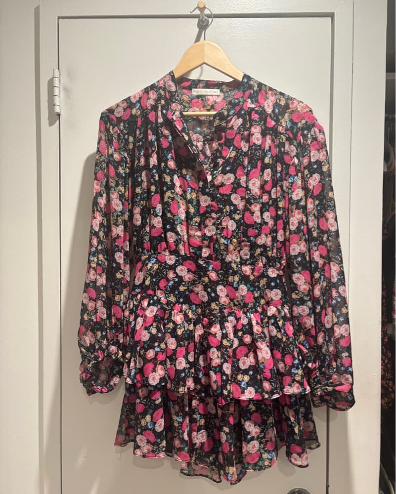 Vibrant Floral Mini Dress - Image 2